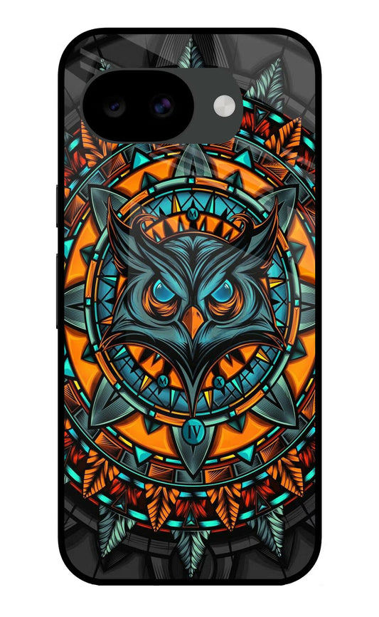 Angry Owl Art Google Pixel 10a Glass Case
