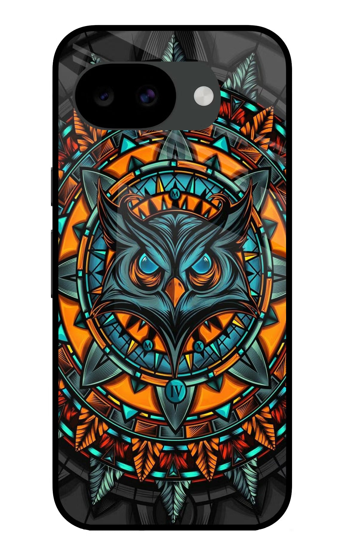 Angry Owl Art Google Pixel 10a Glass Case Back Cover by Casekaro