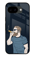Smoking Google Pixel 10a Glass Case Back Cover by Casekaro