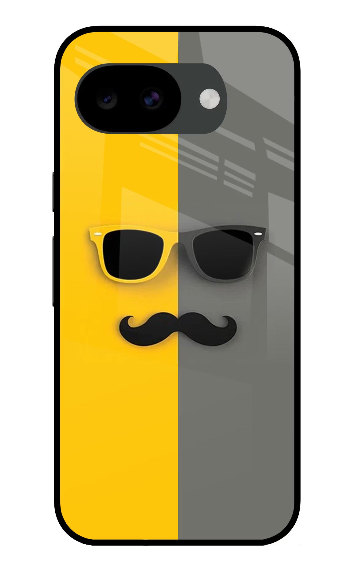 Sunglasses with Mustache Google Pixel 10a Glass Case