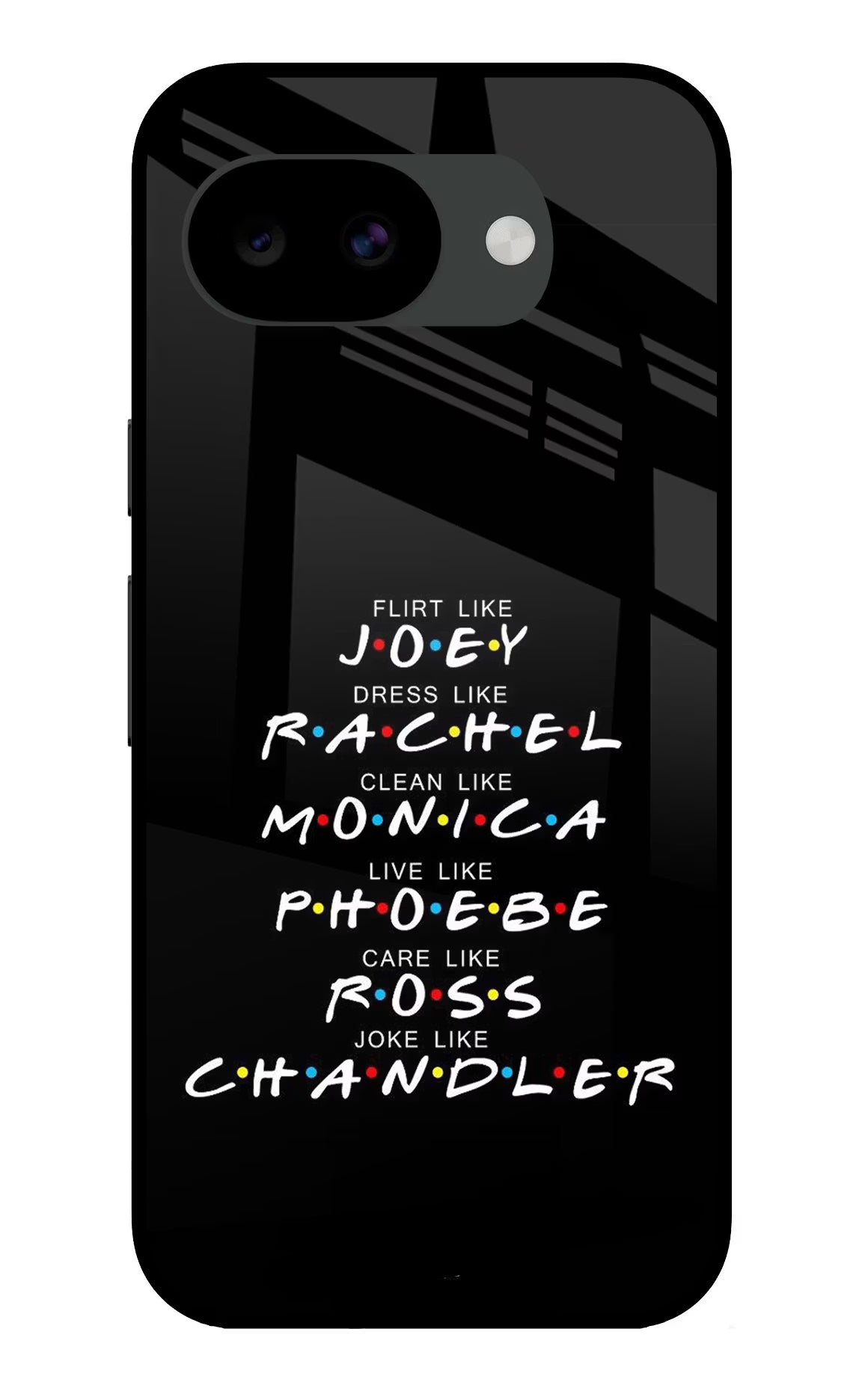 FRIENDS Character Google Pixel 10a Glass Case Back Cover by Casekaro