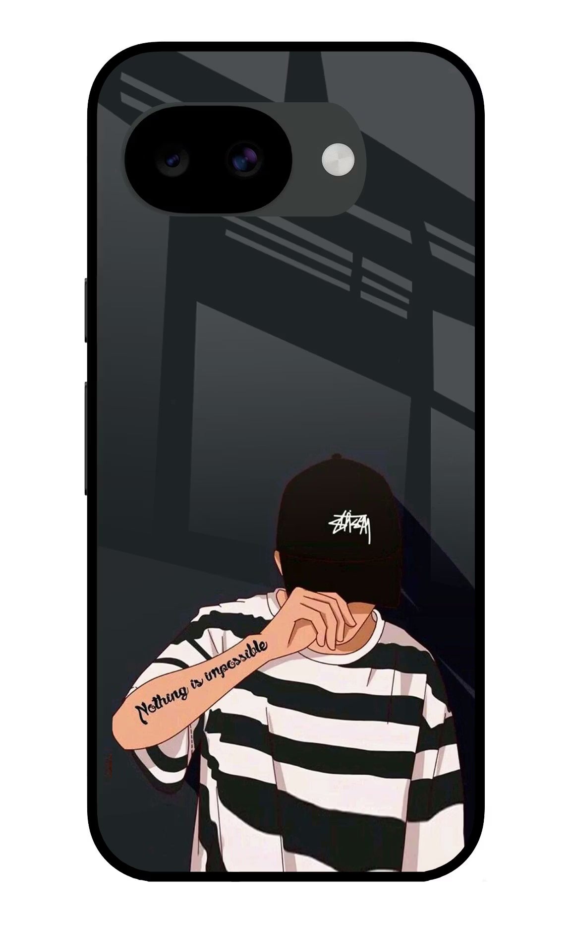 Aesthetic Boy Google Pixel 10a Glass Case