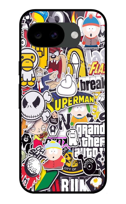 Sticker Bomb Google Pixel 10a Glass Case