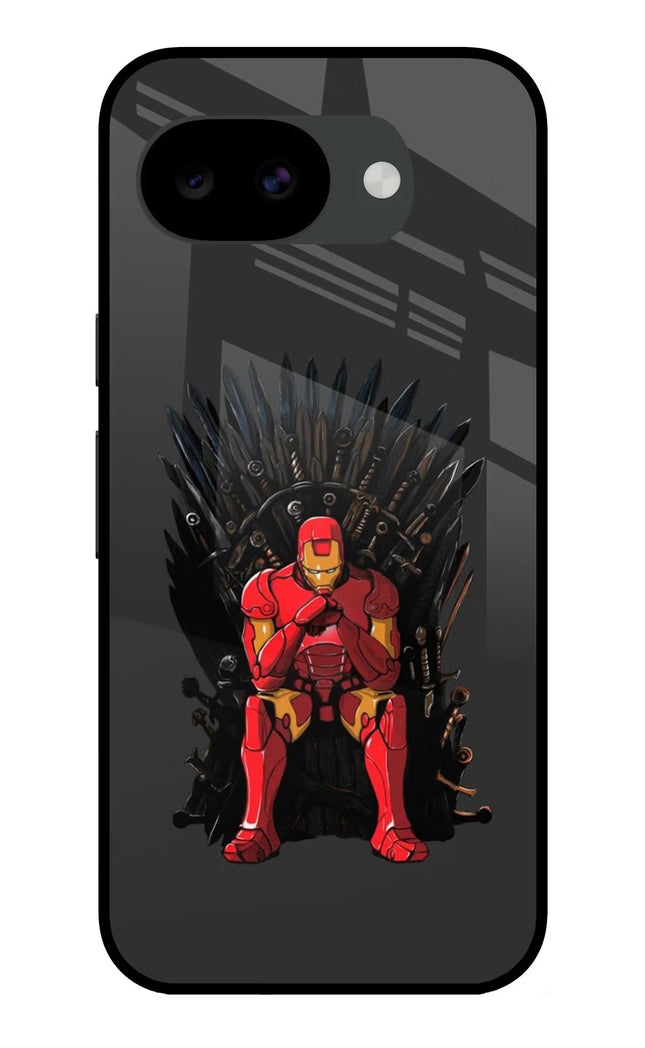 Ironman Throne Google Pixel 10a Glass Case Back Cover by Casekaro