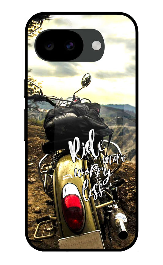 Ride More Worry Less Google Pixel 10a Glass Case