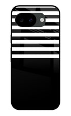 Black and White Print Google Pixel 10a Glass Case