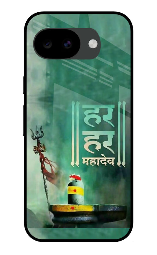 Har Har Mahadev Shivling Google Pixel 10a Glass Case