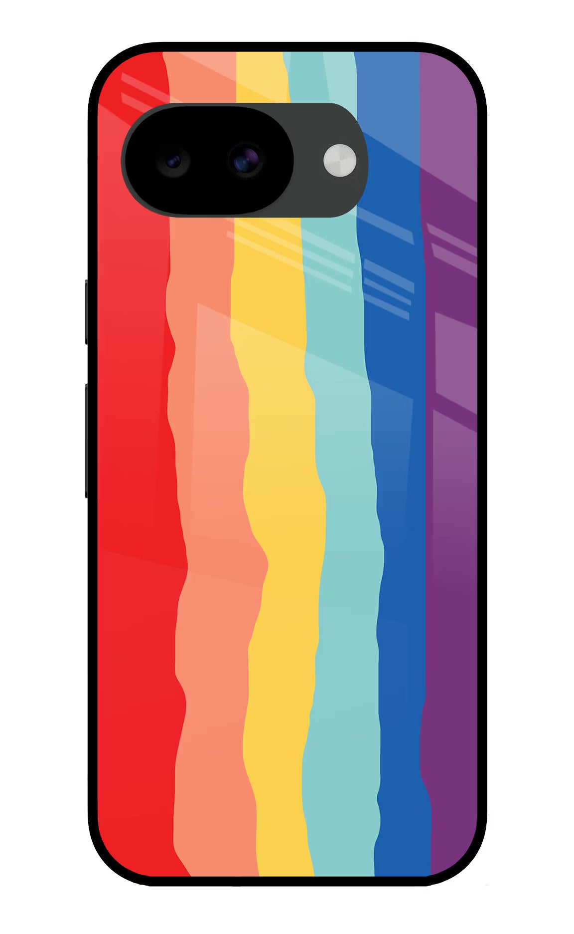Rainbow Google Pixel 10a Glass Case Back Cover by Casekaro