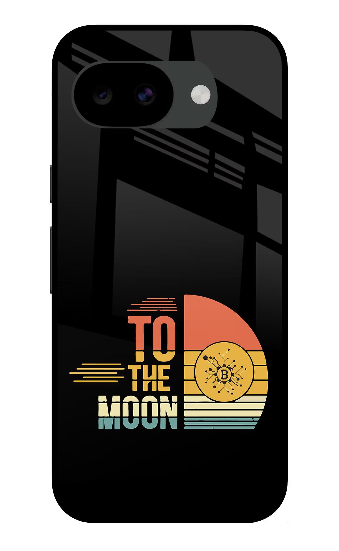 To the Moon Google Pixel 10a Glass Case Back Cover by Casekaro