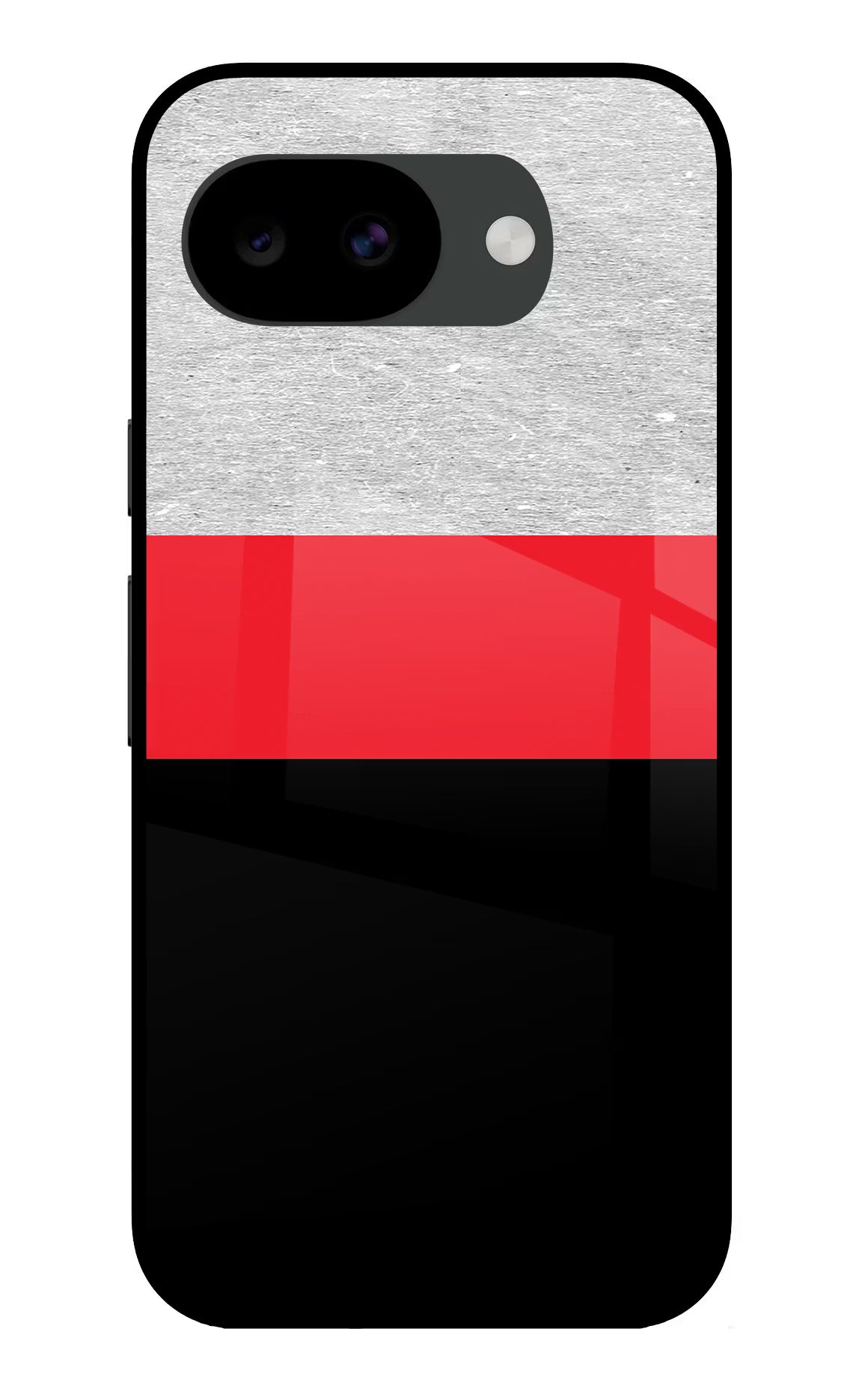 Tri Color Pattern Google Pixel 10a Glass Case Back Cover by Casekaro