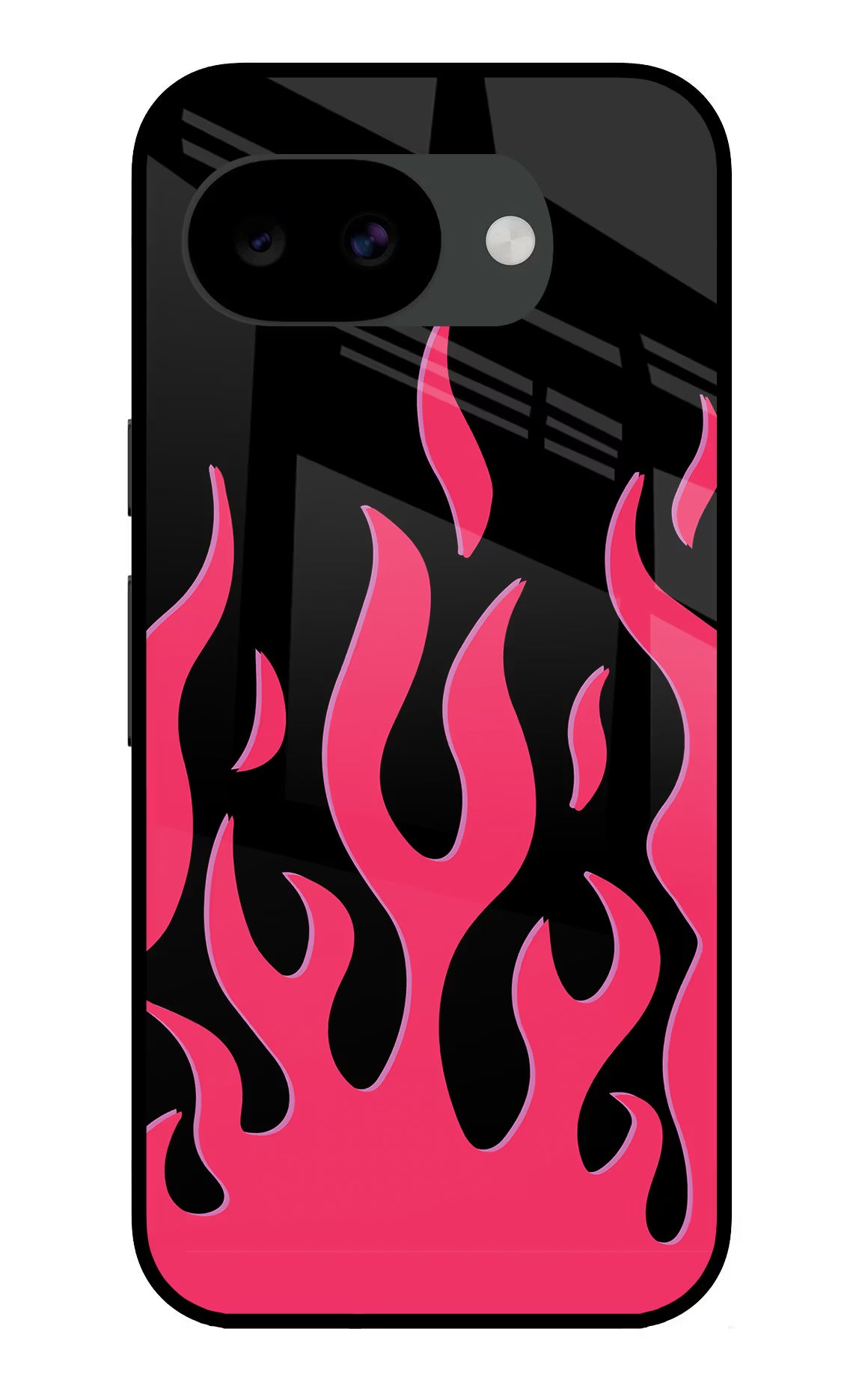 Fire Flames Google Pixel 10a Glass Case Back Cover by Casekaro