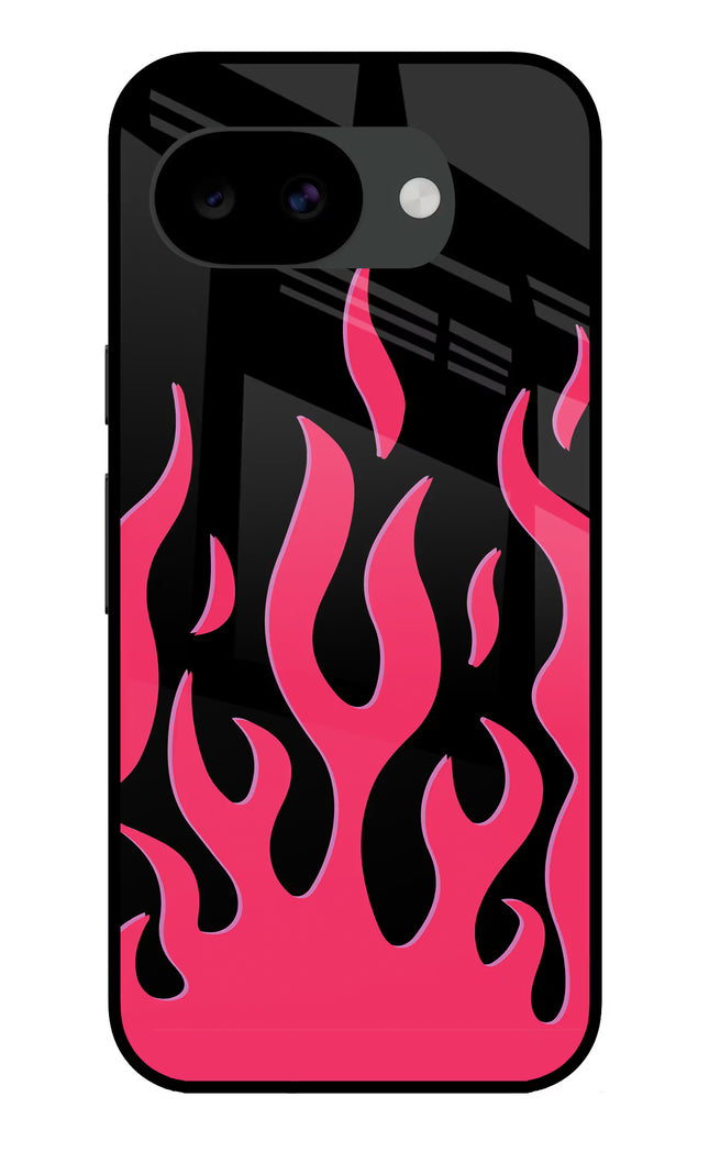Fire Flames Google Pixel 10a Glass Case Back Cover by Casekaro
