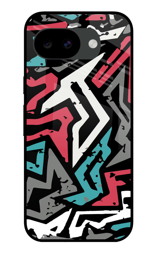 Geometric Graffiti Google Pixel 10a Glass Case