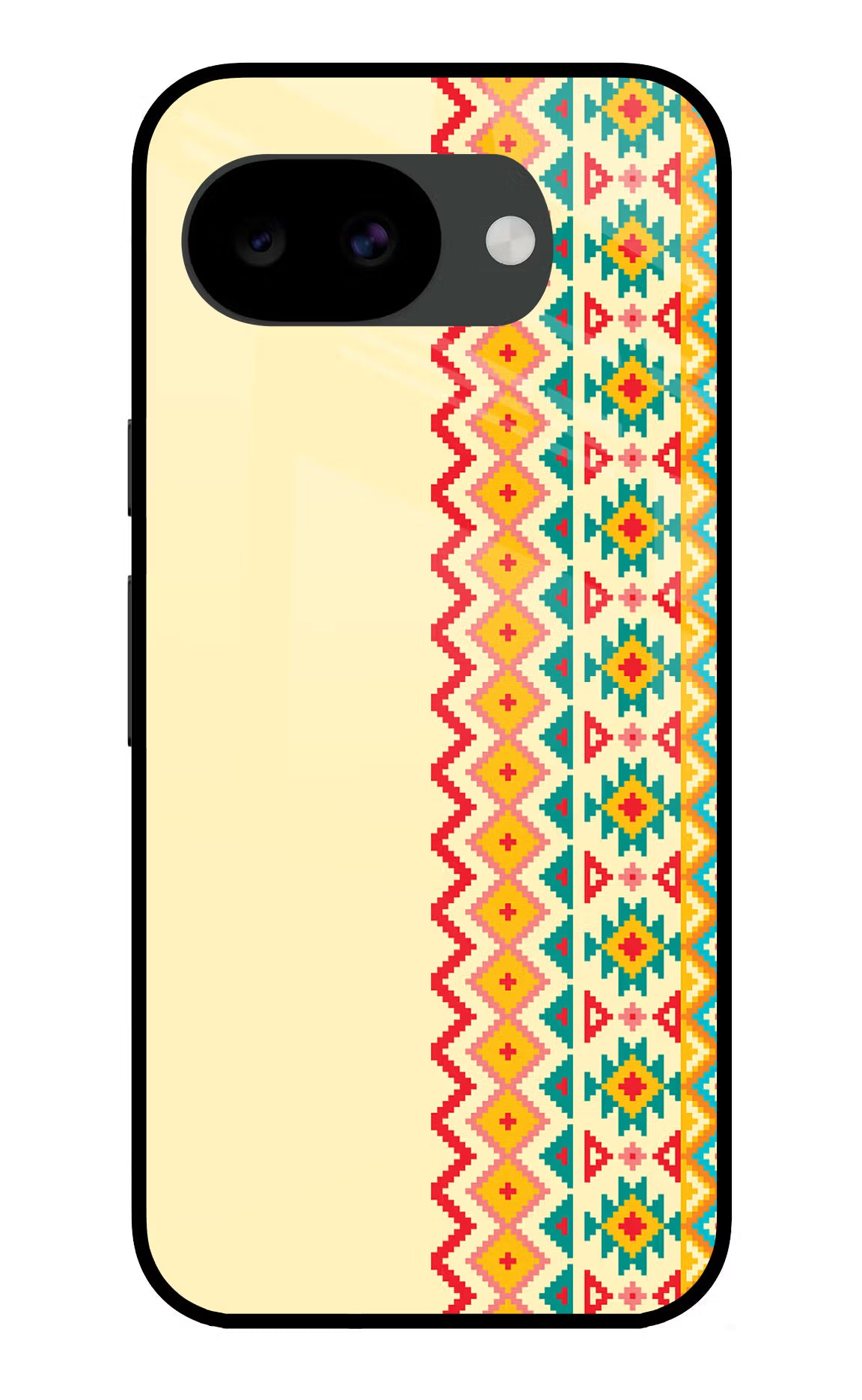 Ethnic Seamless Google Pixel 10a Glass Case Back Cover by Casekaro