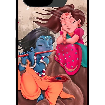 Radhe Krishna Google Pixel 10a Glass Case Back Cover by Casekaro