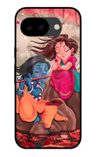 Radhe Krishna Google Pixel 10a Glass Case Back Cover by Casekaro