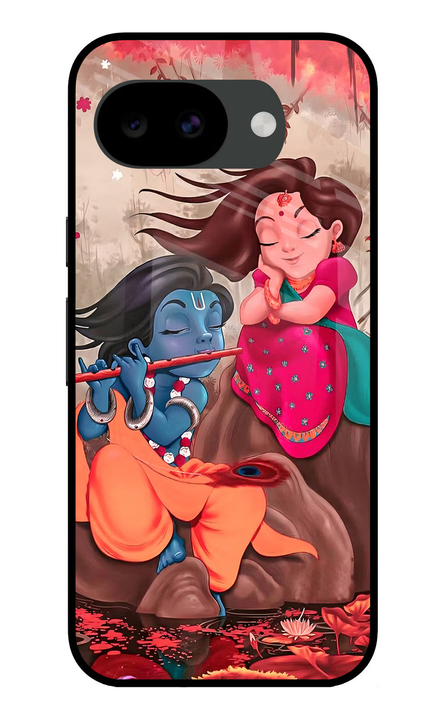 Radhe Krishna Google Pixel 10a Back Cover, Glass case