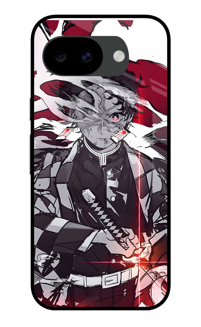 Demon Slayer Google Pixel 10a Glass Case Back Cover by Casekaro