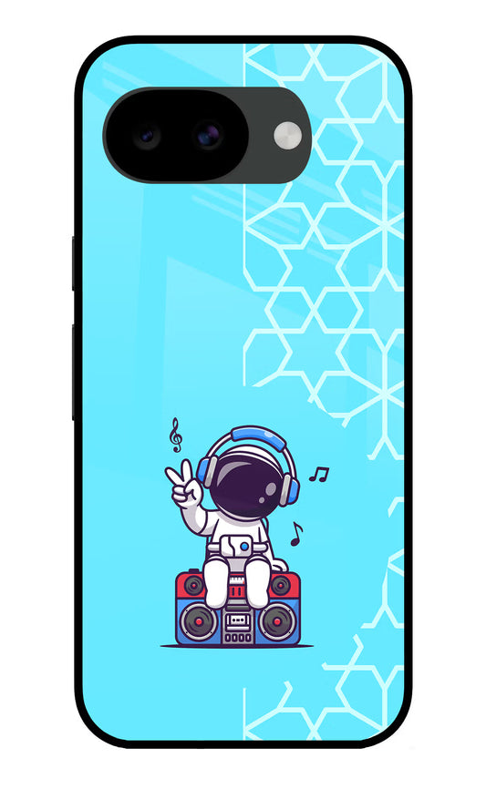 Cute Astronaut Chilling Google Pixel 10a Glass Case