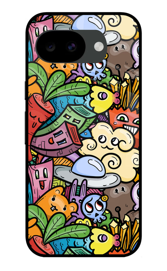 Veggie Doodle Google Pixel 10a Glass Case