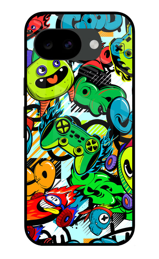 Game Doodle Google Pixel 10a Glass Case