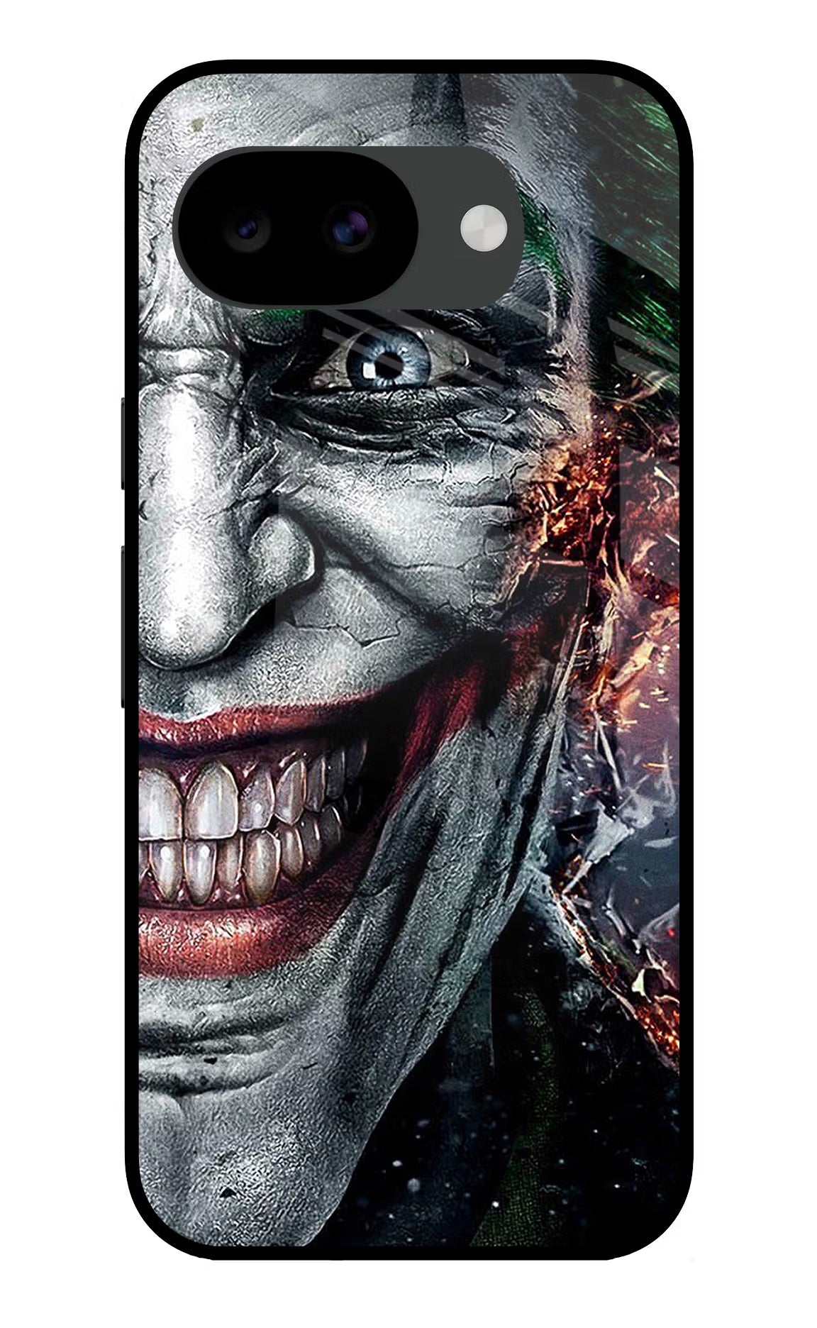 Joker Cam Google Pixel 10a Glass Case Back Cover by Casekaro