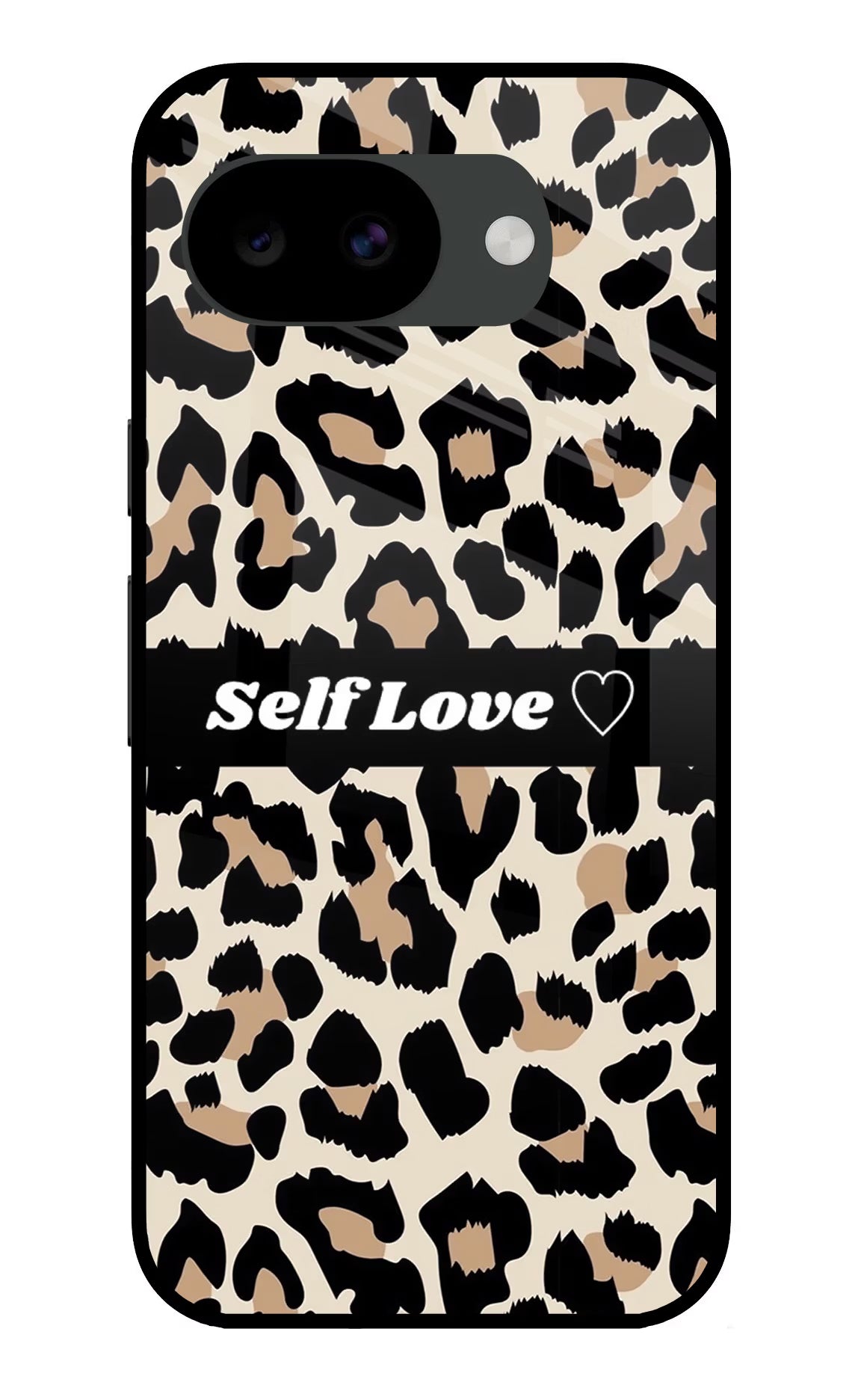 Leopard Print Self Love Google Pixel 10a Glass Case