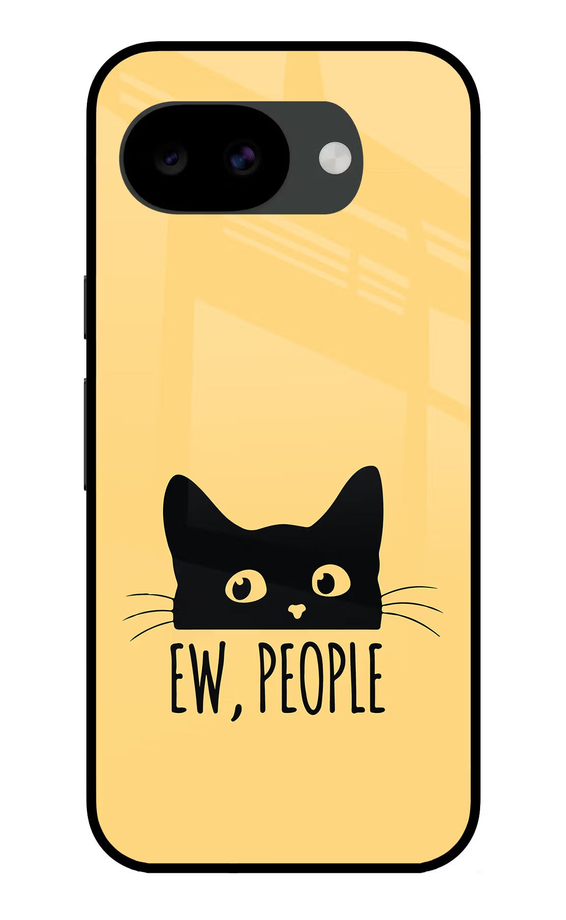Ew People Catitude Google Pixel 10a Glass Case Back Cover by Casekaro