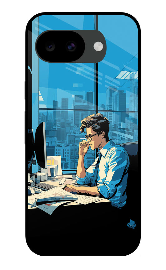 Focused Hustler (AI Generated) Google Pixel 10a Glass Case