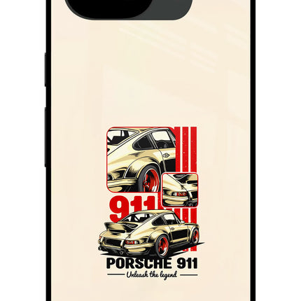 Classic Porsche 911 Google Pixel 10a Glass Case Back Cover by Casekaro