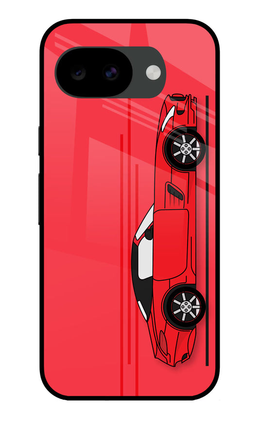 Red Velocity Google Pixel 10a Glass Case