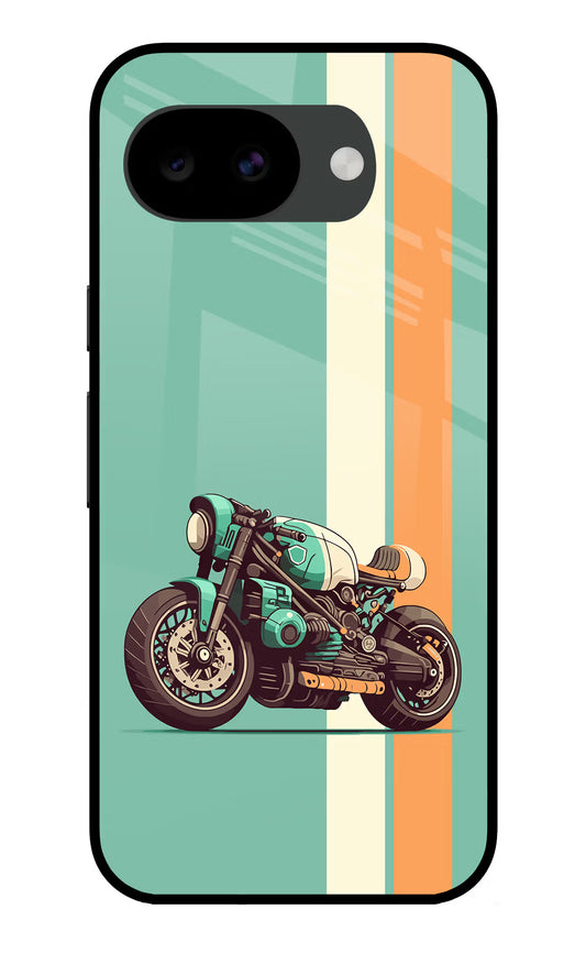 Striped Moto Drift Google Pixel 10a Glass Case