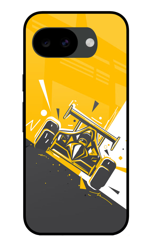 Track King Google Pixel 10a Glass Case Back Cover by Casekaro