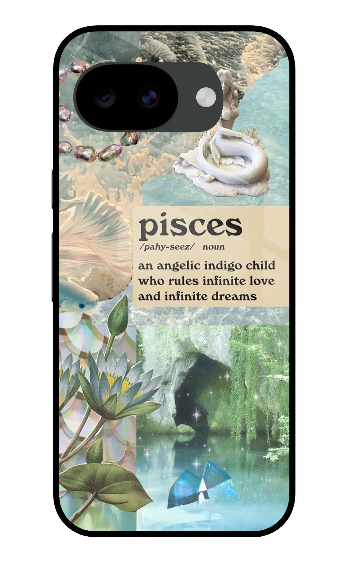 Pisces Zodiac Google Pixel 10a Glass Case Back Cover by Casekaro