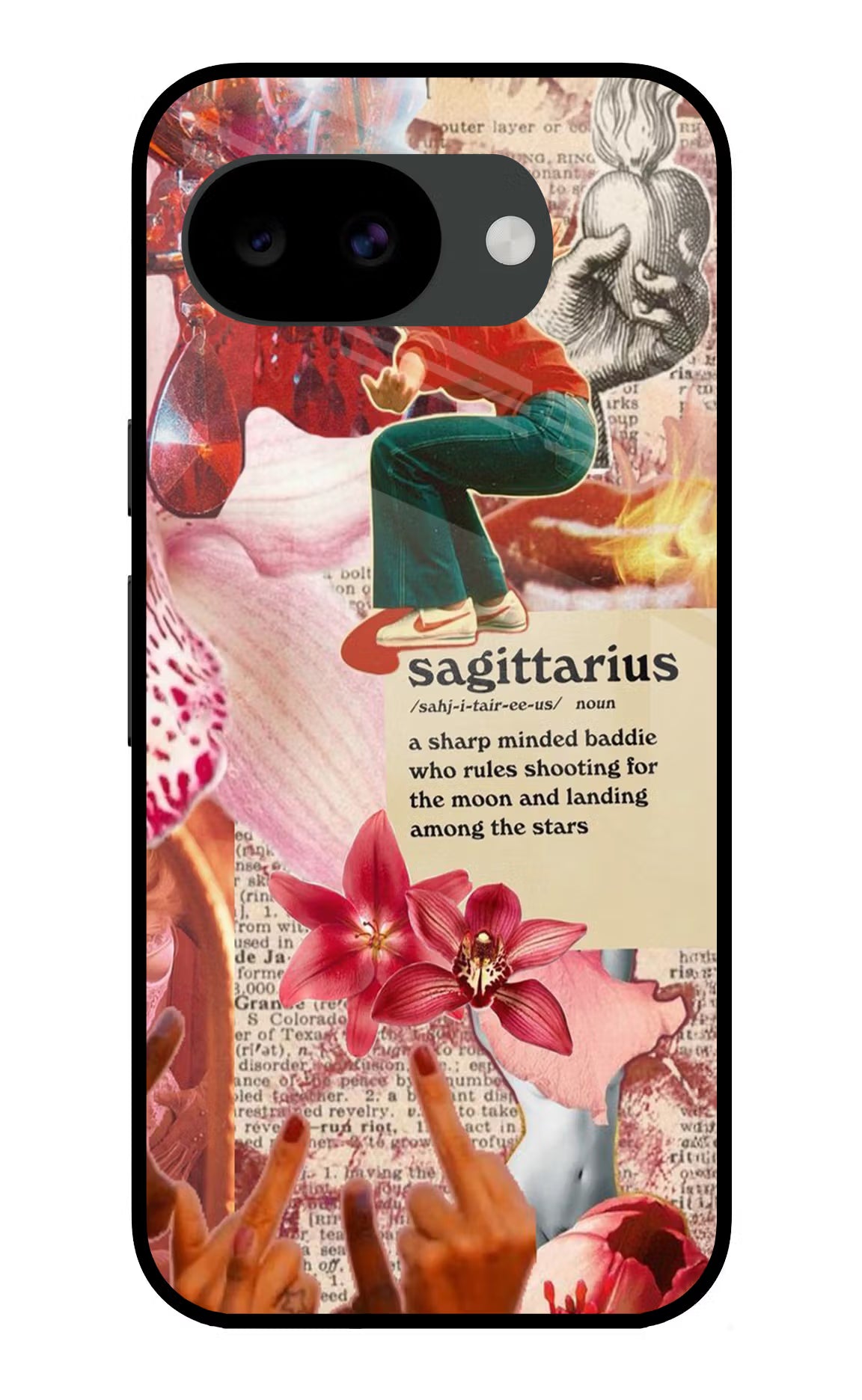 Sagittarius Zodiac Google Pixel 10a Glass Case