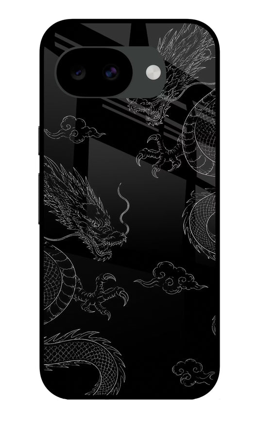 Twin Dragons Google Pixel 10a Glass Case