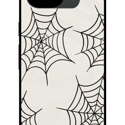 Spider Web Google Pixel 10a Glass Case Back Cover by Casekaro