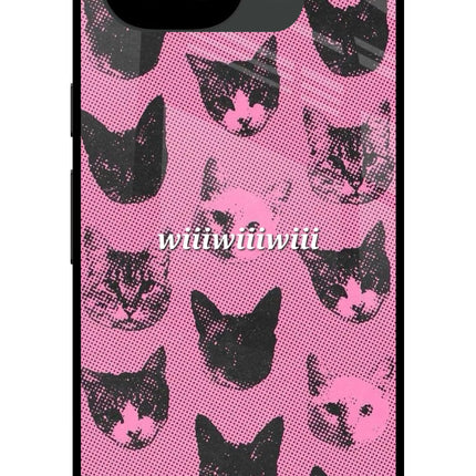 Pink Cats Google Pixel 10a Glass Case