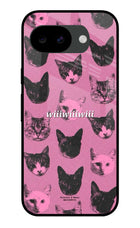 Pink Cats Google Pixel 10a Glass Case