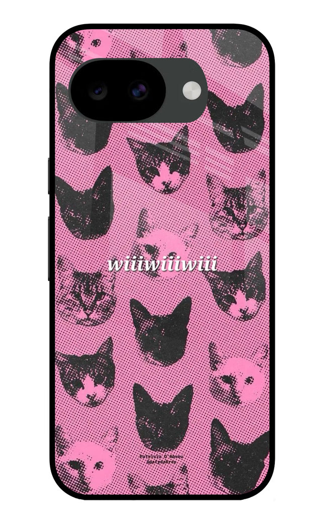 Pink Cats Google Pixel 10a Glass Case