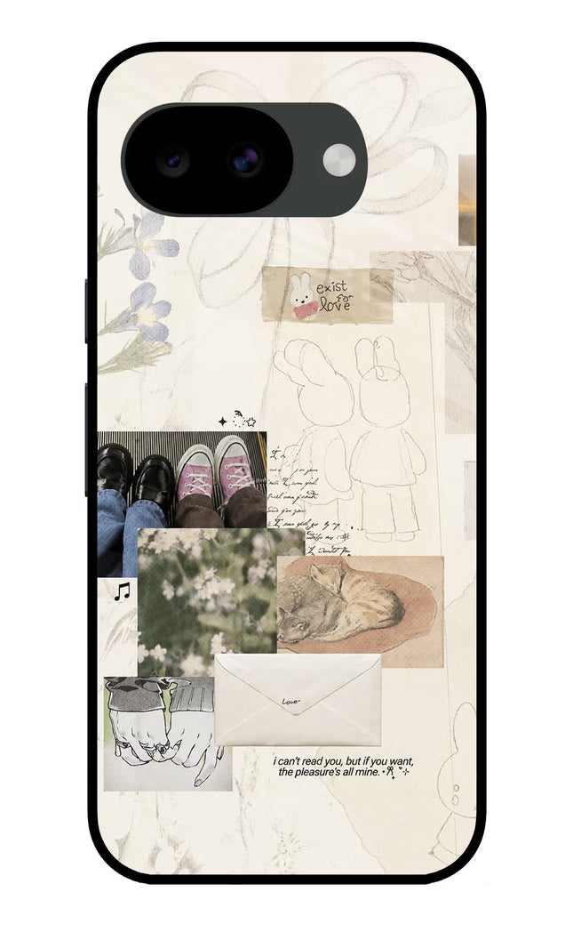 Soft Aesthetic Google Pixel 10a Glass Case Back Cover by Casekaro