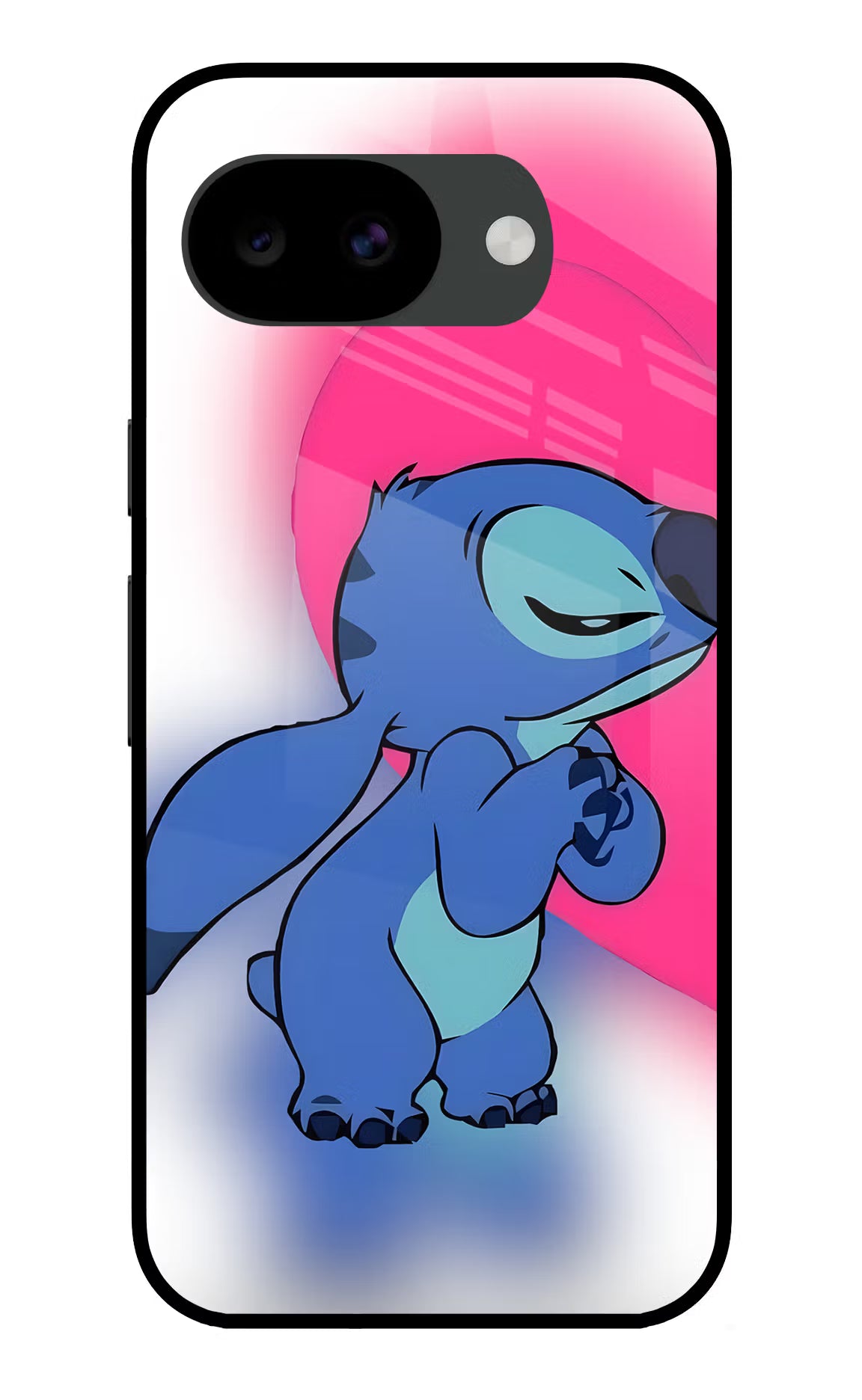 Stitch Hug Google Pixel 10a Glass Case