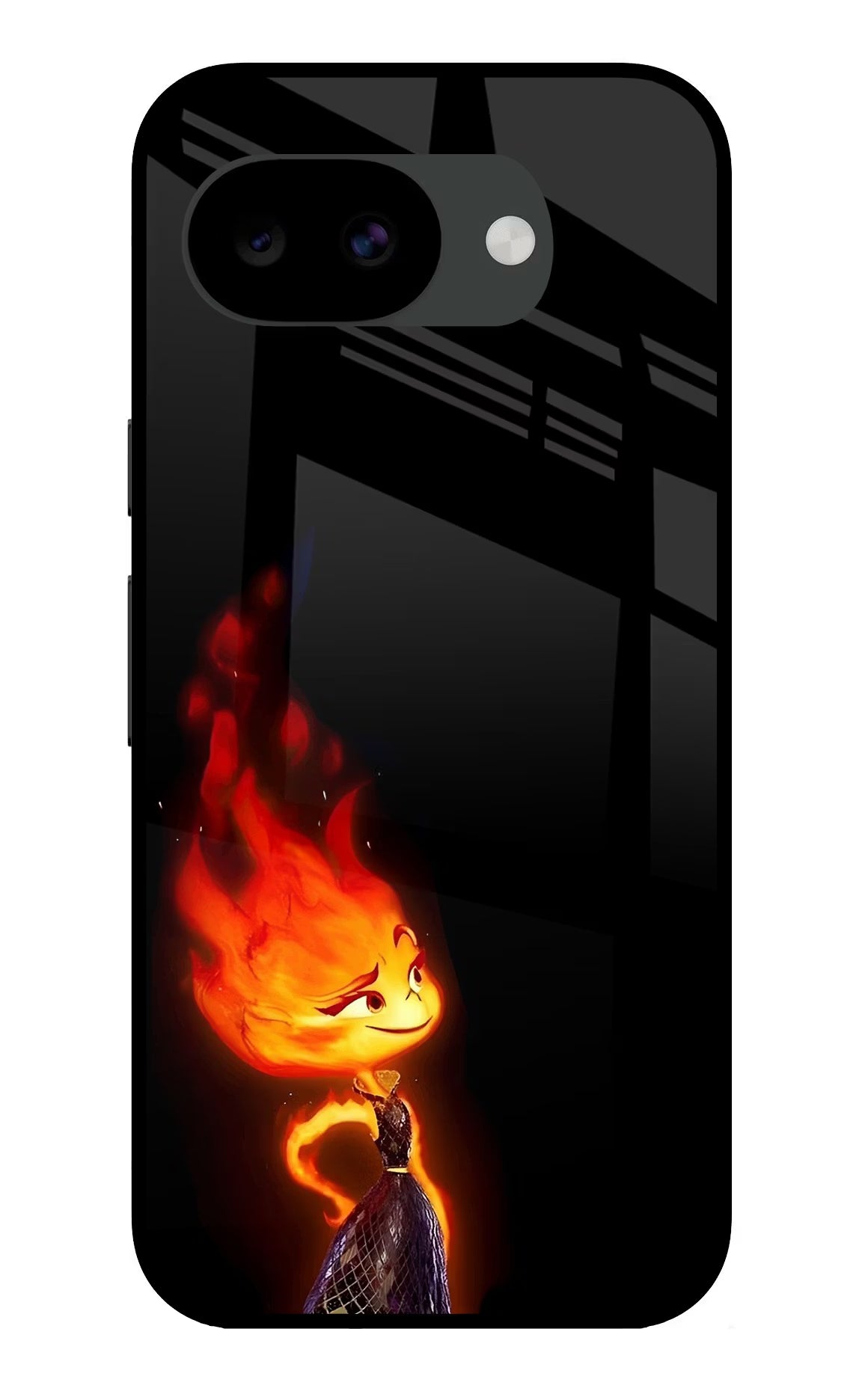 Ember Flame Google Pixel 10a Glass Case