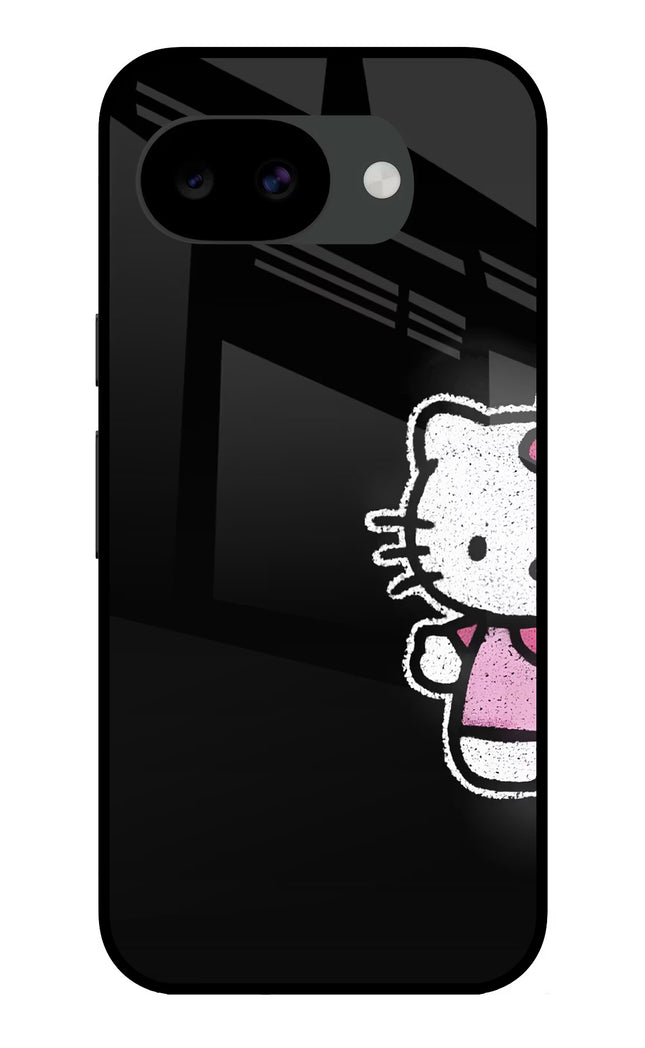 Kitty Charm Google Pixel 10a Glass Case Back Cover by Casekaro