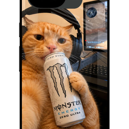 Gamer Cat Energy Google Pixel 10a Glass Case Back Cover by Casekaro