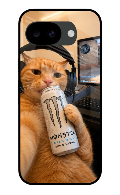 Gamer Cat Energy Google Pixel 10a Back Cover
