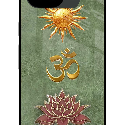 Om & Lotus Google Pixel 10a Glass Case