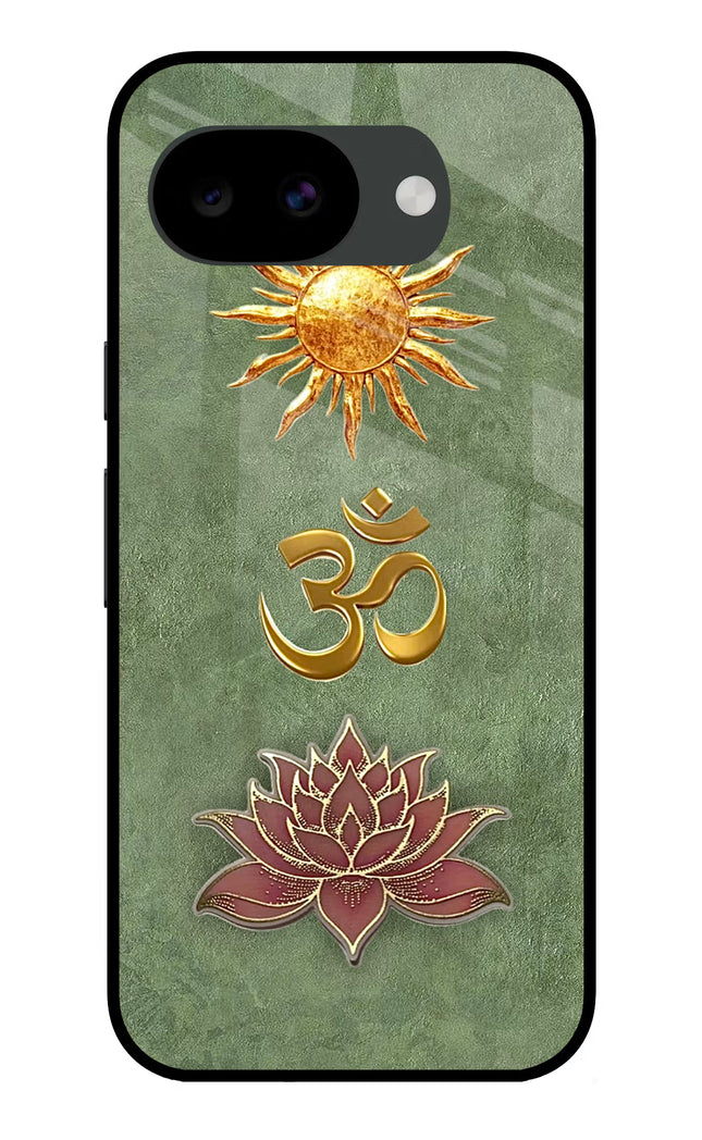 Om & Lotus Google Pixel 10a Glass Case