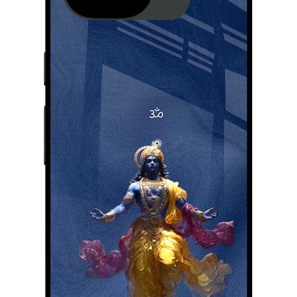 Cosmic Krishna Google Pixel 10a Glass Case