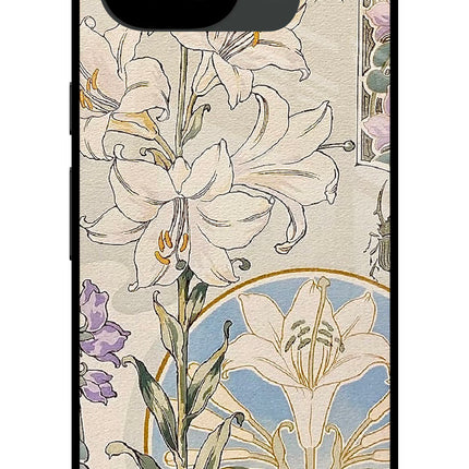 White Lily Google Pixel 10a Glass Case